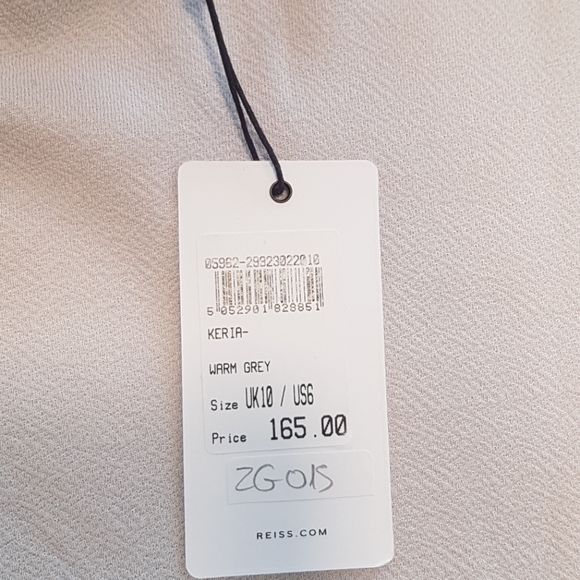 NWT Reiss Gray Keria Dress - Picture 9 of 11